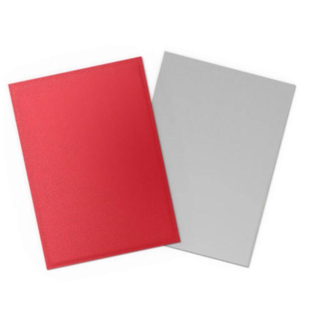 Dragon Shield Sleeves: Standard Matte Dual - Crimson & Silver