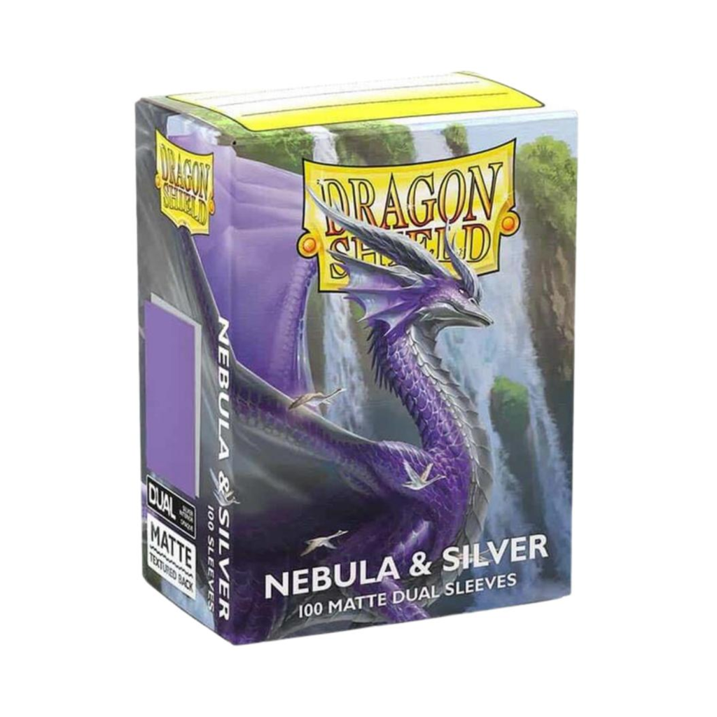 Dragon Shield Sleeves: Standard Matte Dual - Nebula & Silver