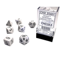 7-Die Set Opaque: White/Black