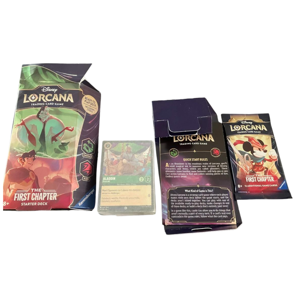 Disney Lorcana: Set 01- The First Chapter- Starter Deck (Ruby & Emerald)