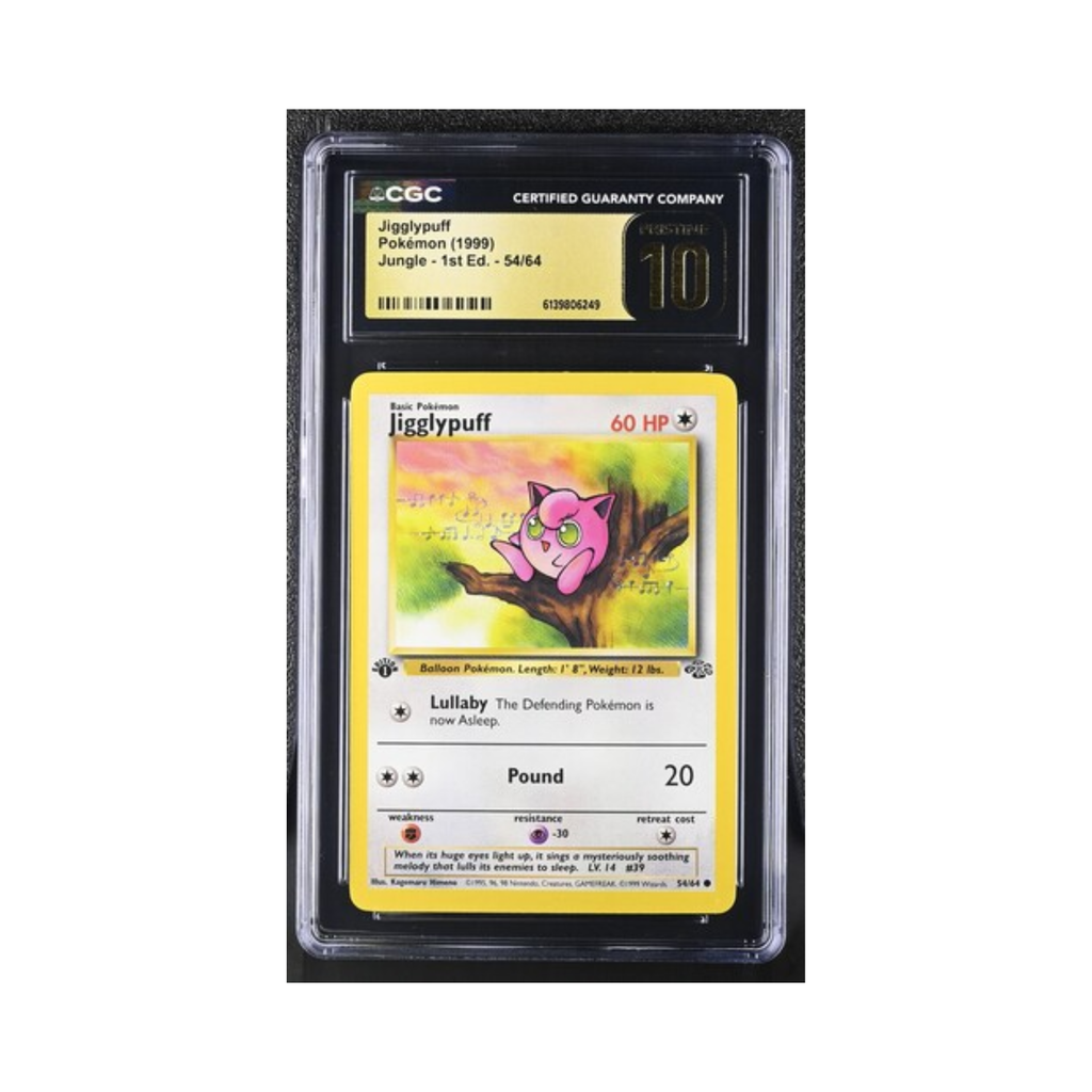 Jigglypuff Pokémon 1999 English Jungle - 1st Ed. 54/64 CGC PRISTINE 10