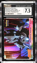 Mechanical Mewtwo Pokémon Topps 1999 English  Pokemon the First Movie Card Number 6 First Print Rainbow Foil CGC 7.5