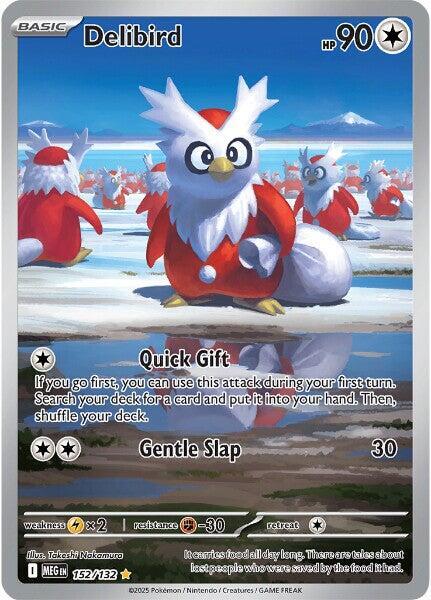 Delibird - 152/132 - Illustration Rare - Mega Evolution