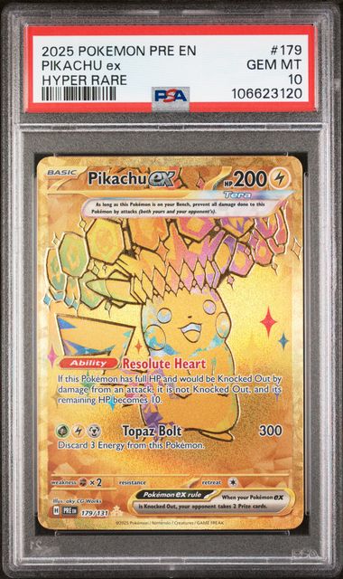 Pikachu UR Prismatic Evolutions PSA 10