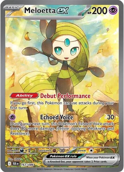Meloetta ex - 167/086 - Special Illustration Rare - Black Bolt