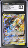 Reshiram & Zekrom GX TAG TEAM Cosmic Eclipse CGC 8.5