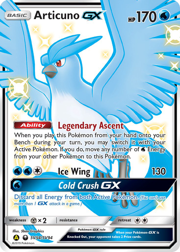 Articuno-GX - Hidden Fates Shiny Vault #SV54