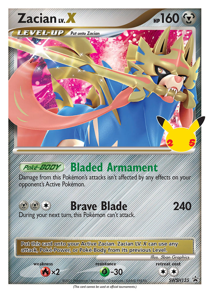 Zacian LV.X - SWSH Black Star Promos #SWSH135