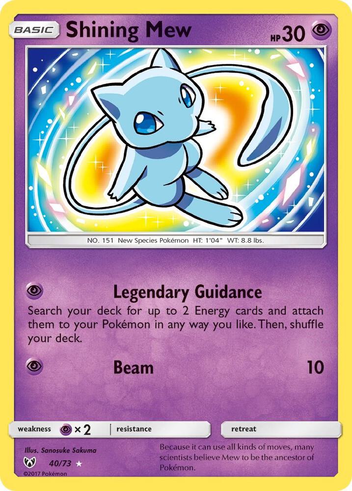 Shining Mew - 040/78 - Shiny Rare - Shining Legends