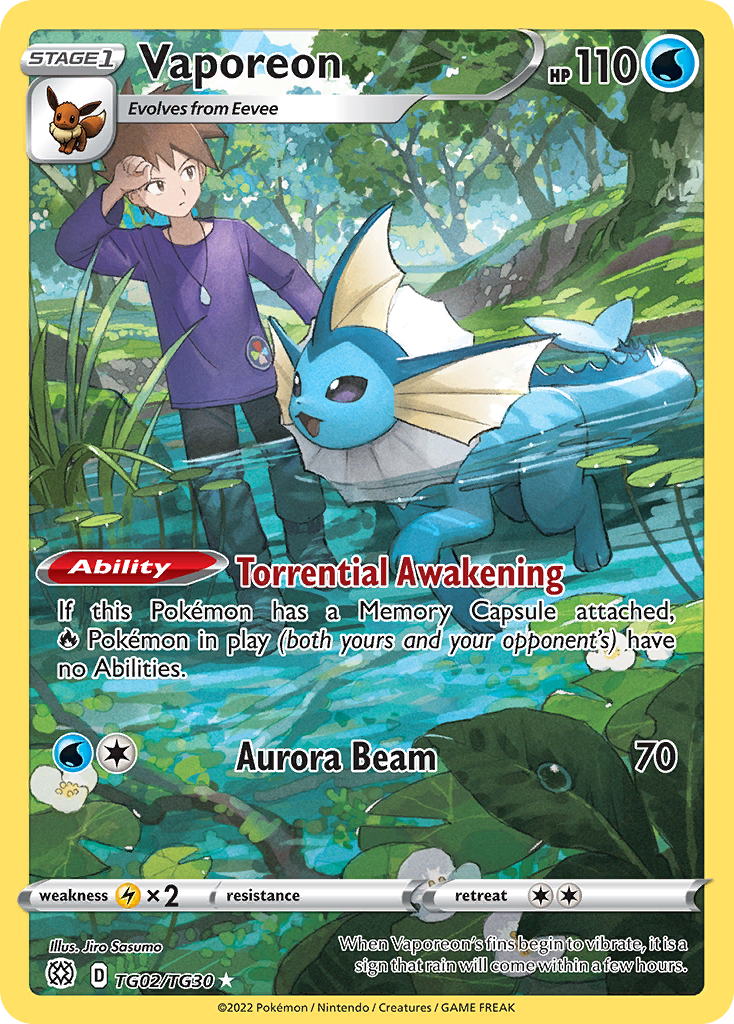 Vaporeon - Brilliant Stars Trainer Gallery #TG02