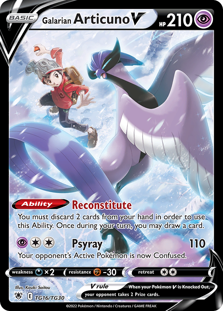 Galarian Articuno V - Astral Radiance Trainer Gallery #TG16
