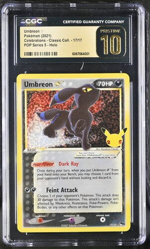 Umbreon Goldstar Celebrations CGC Pristine 10