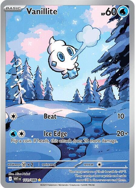 Vanillite - 111/086 - Illustration Rare - White Flare