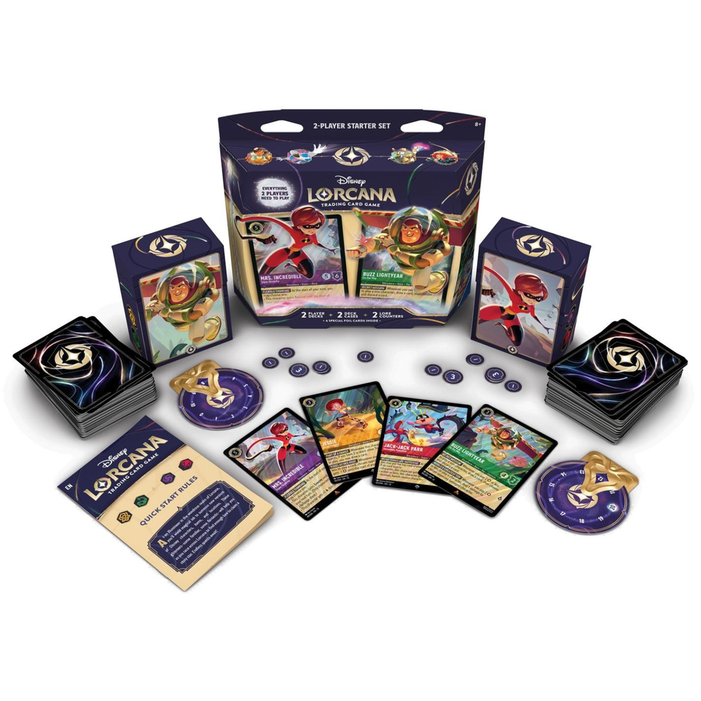 Disney Lorcana: Set 12- Wilds Unknown- Two-Player Deck Case (Elastigirl / Buzz Lightyear)
