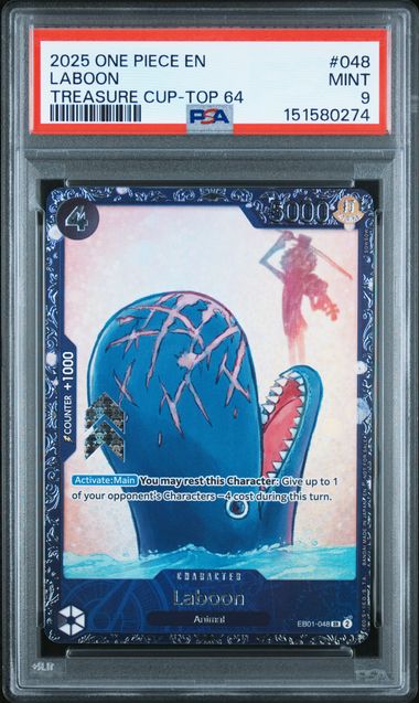2025 One Piece EN Treasure Cup Top 64 #048 Laboon PSA 9 MINT