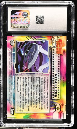 Rebellion Pokémon Topps 1999 English Pokémon the First Movie Card Number 8 Second Print Silver Foil CGC 8.5