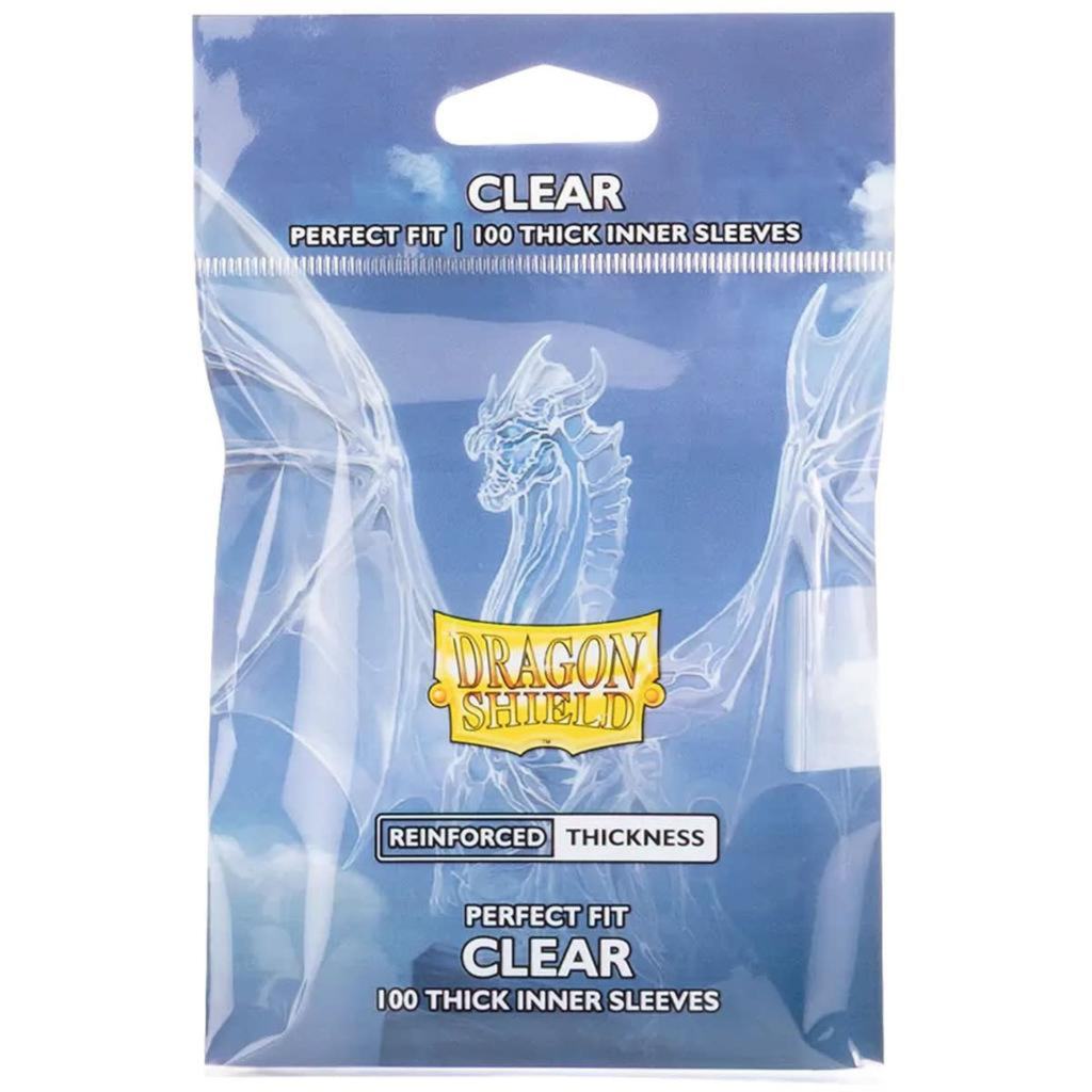 Dragon Shield Sleeves: Perfect Fit Standard Thick Inner - Clear 100CT