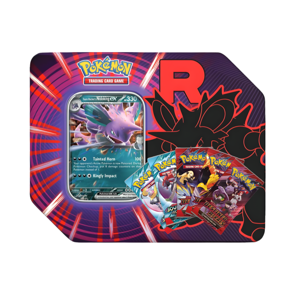 Pokémon TCG: Team Rocket's Tin [Team Rocket's Nidoking EX]
