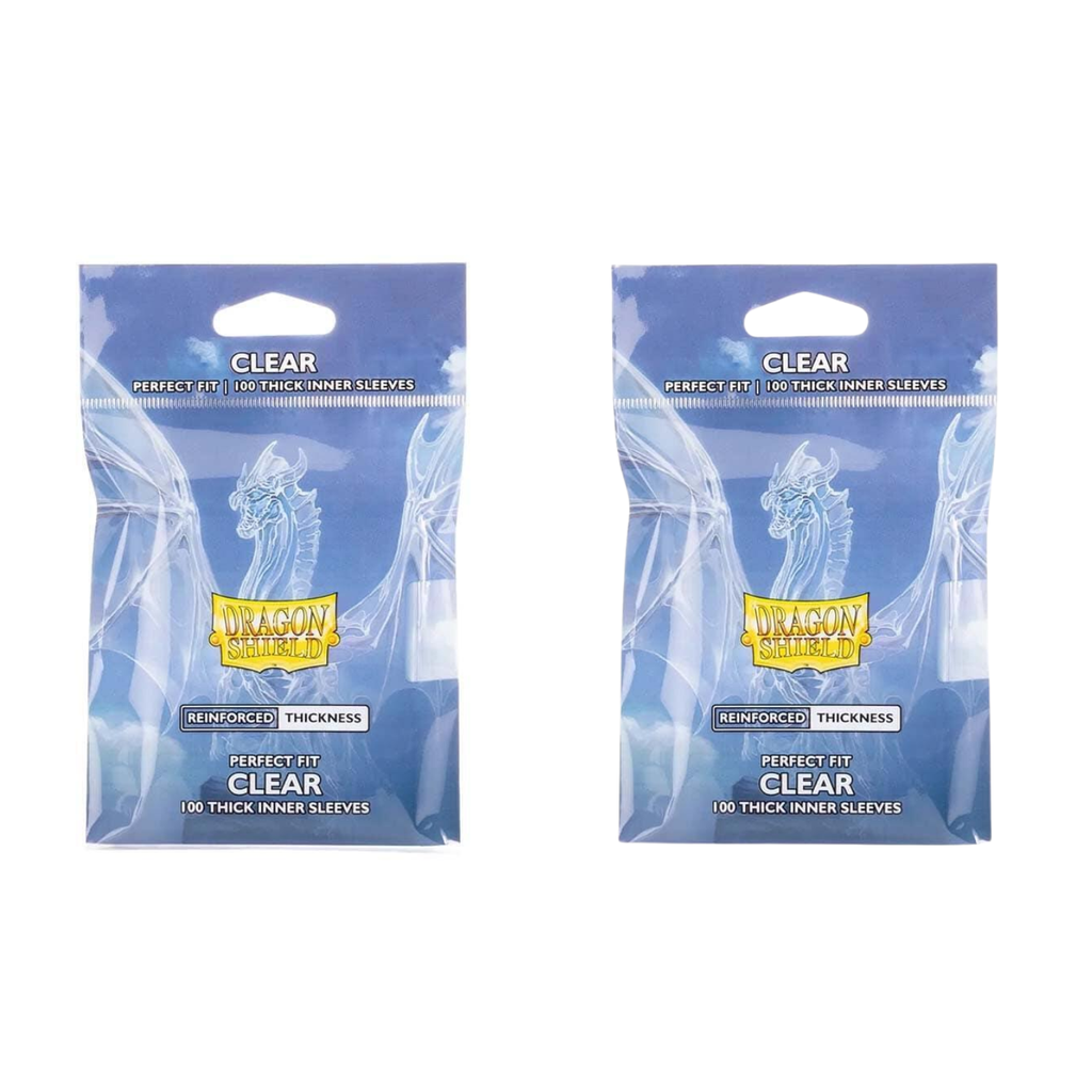 Dragon Shield Sleeves: Perfect Fit Standard Thick Inner - Clear 100CT