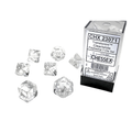 7-Die Set Translucent: Clear/White