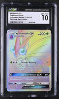 Venomoth GX Pokémon 2019 English Unbroken Bonds 216/214 Rainbow Rare Holo CGC 10