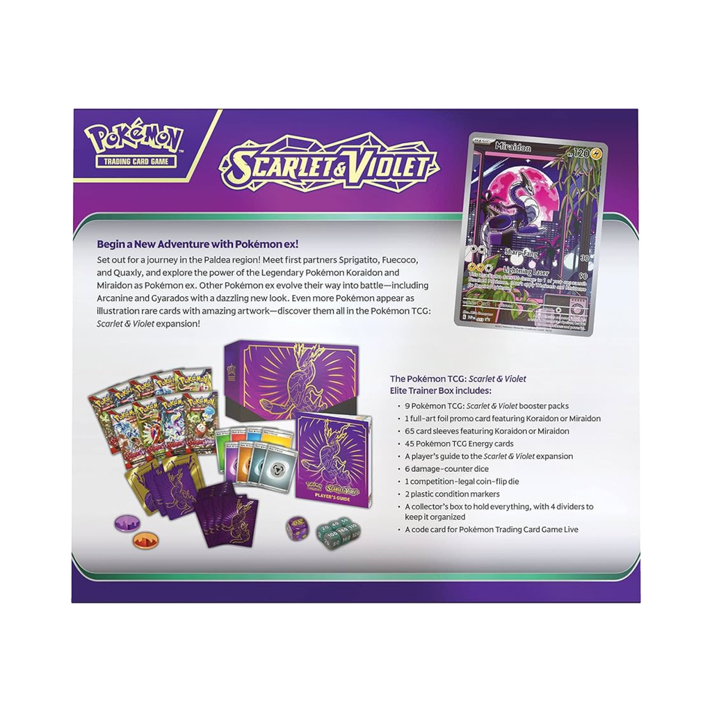 Pokémon TCG: Scarlet & Violet Elite Trainer Box (Miraidon)