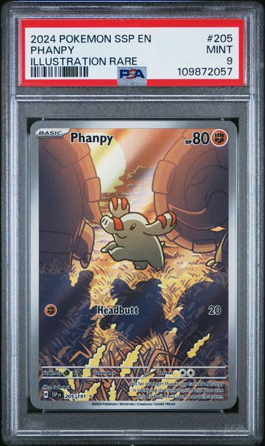 2024 POKEMON SSP EN-SURGING SPARKS #205 PHANPY ILLUSTRATION RARE