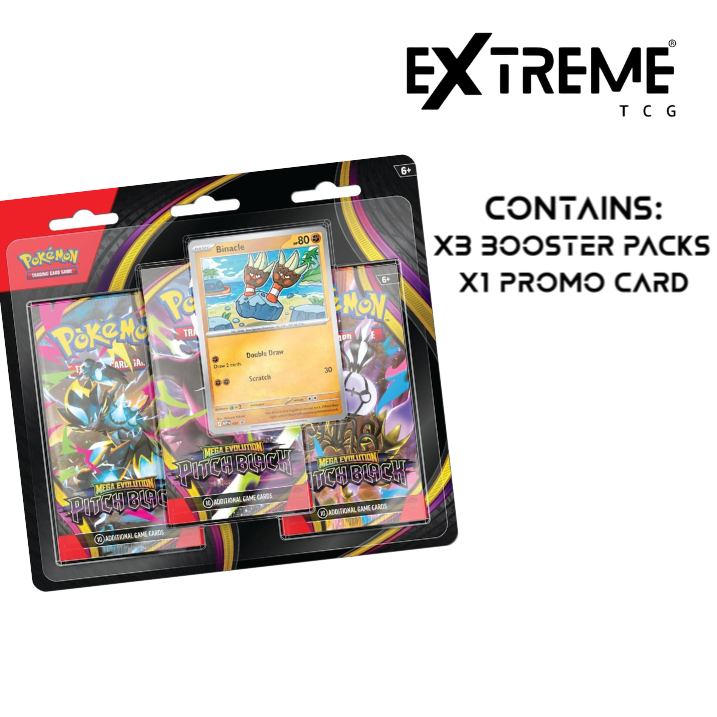 Pokémon TCG: Mega Evolution Pitch Black 3-Pack Blister