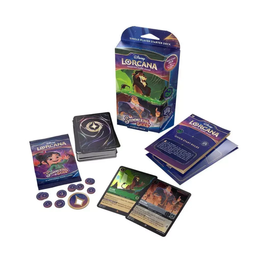 Disney Lorcana: Set 05- Shimmering Skies Scar & Kronk Starter Deck