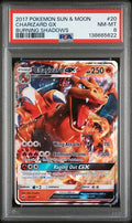 2017 POKEMON SUN & MOON BURNING SHADOWS #20 CHARIZARD GX PSA 8