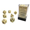 7-Die Set Opaque: Ivory/Black