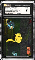 The Chase For Pikachu Pokémon Topps 1999 English Pokémon the First Movie Card Number 28 Second Print Silver Foil CGC 9