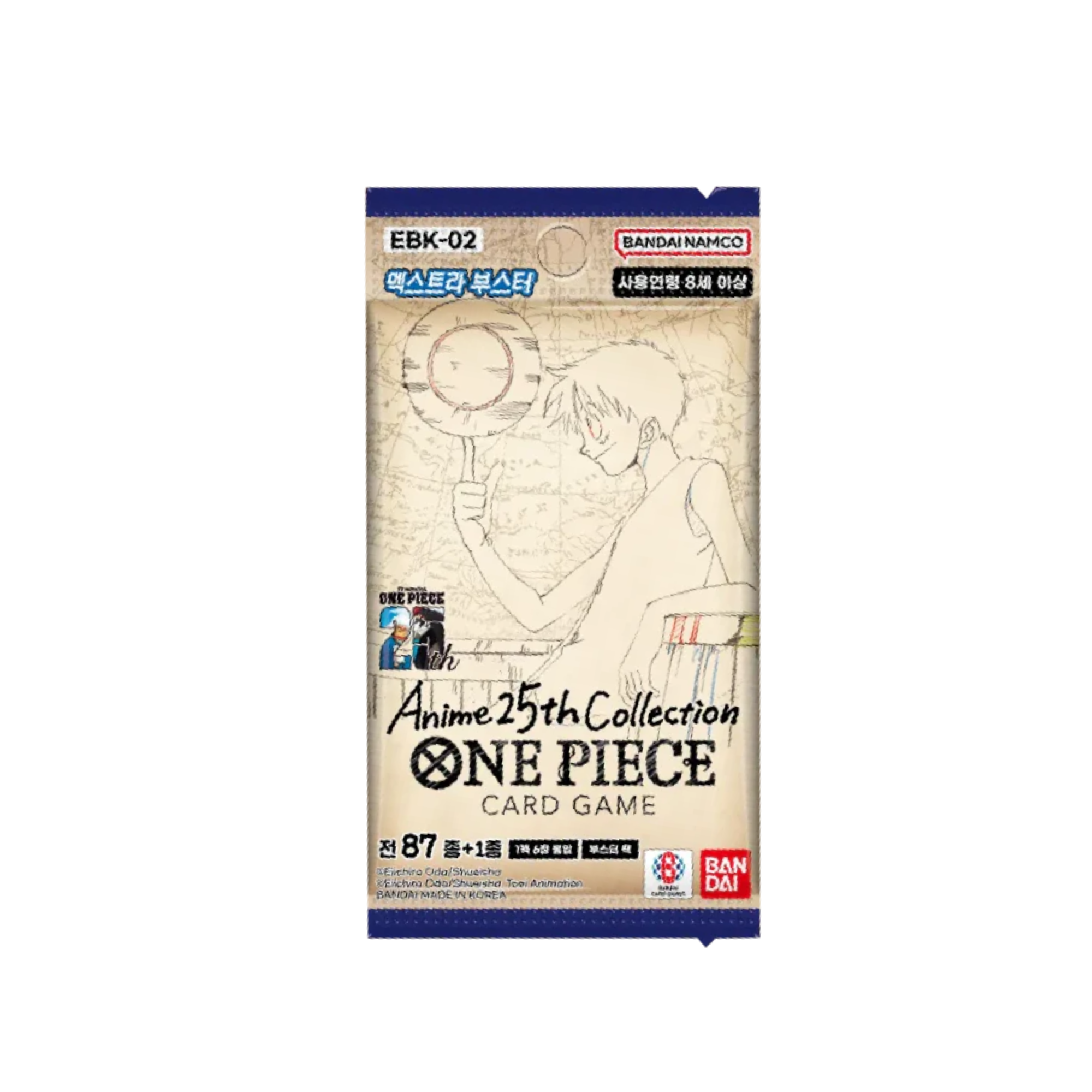 Korean One Piece TCG: EBK-02 Extra Booster: Anime 25th Collection Booster Pack