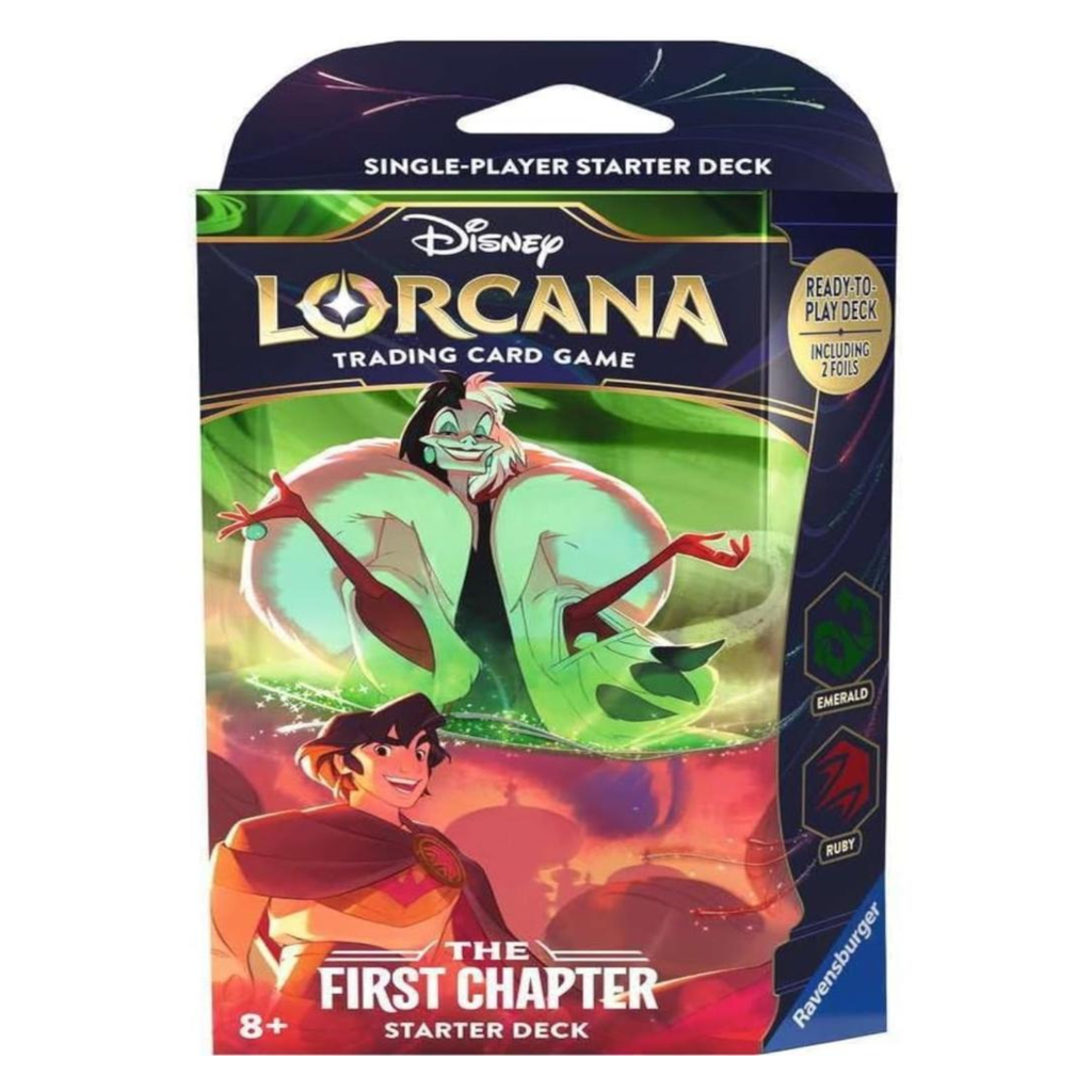 Disney Lorcana: Set 01- The First Chapter- Starter Deck (Ruby & Emerald)