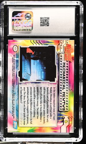 Mechanical Mewtwo Pokémon Topps 1999 English  Pokemon the First Movie Card Number 6 First Print Rainbow Foil CGC 7.5