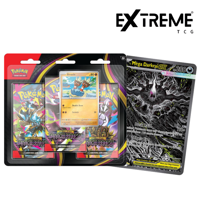 Pokémon TCG: Mega Evolution Pitch Black 3-Pack Blister