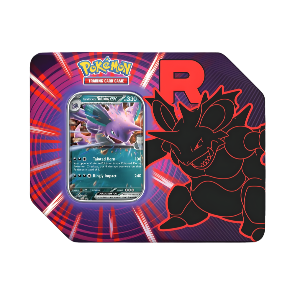 Pokémon TCG: Team Rocket's Tin [Team Rocket's Nidoking EX]