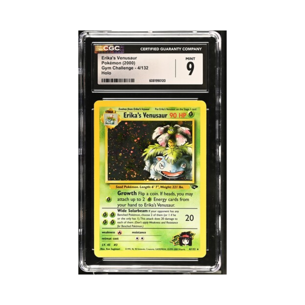 Erika's Venusaur Pokémon 2000 English Gym Challenge 4/132 Holo CGC 9