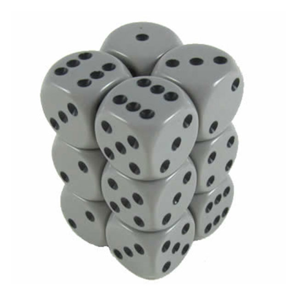 16mm 12d6 Opaque: Dark Grey/Black