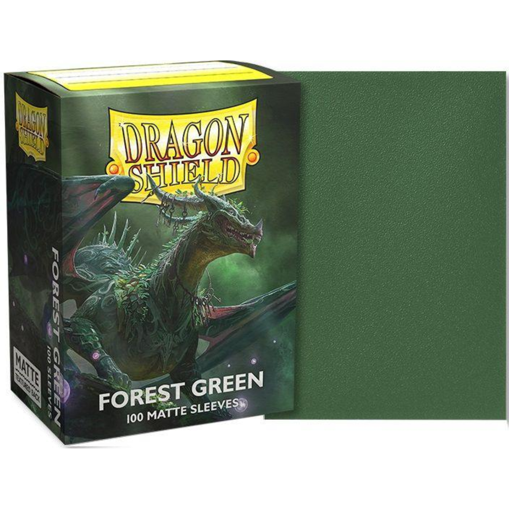 Dragon Shield Sleeves: Standard Matte Non-Glare - Forest Green 100CT
