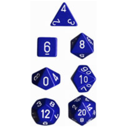 7-Die Set Opaque: Blue/White