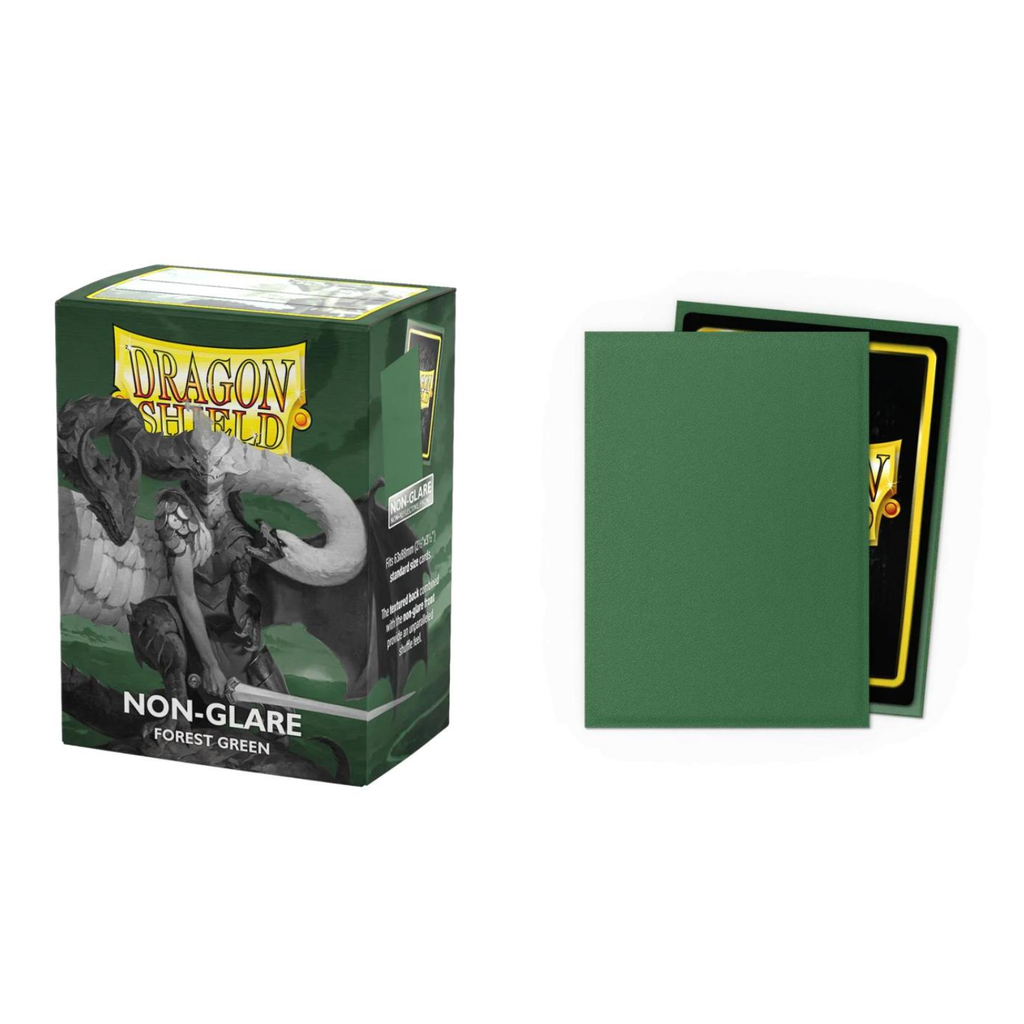 Dragon Shield Sleeves: Standard Matte Non-Glare - Forest Green 100CT