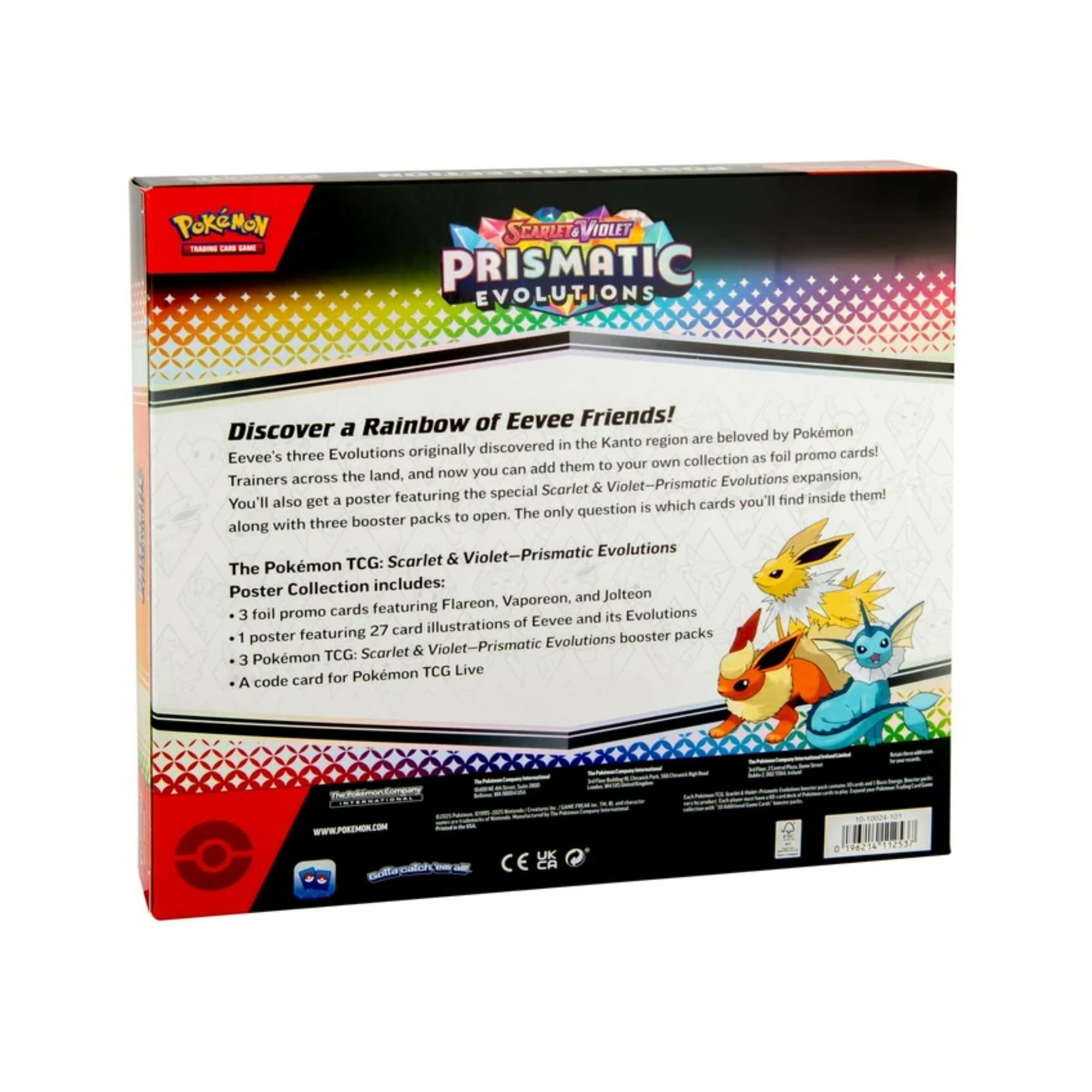 Pokémon TCG: Prismatic Evolutions Poster Collection Box