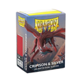 Dragon Shield Sleeves: Standard Matte Dual - Crimson & Silver