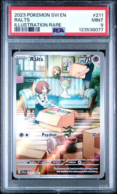 2023 POKEMON SVI EN-SCARLET & VIOLET #211 RALTS ILLUSTRATION RARE