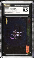 Rebellion Pokémon Topps 1999 English Pokémon the First Movie Card Number 8 Second Print Silver Foil CGC 8.5