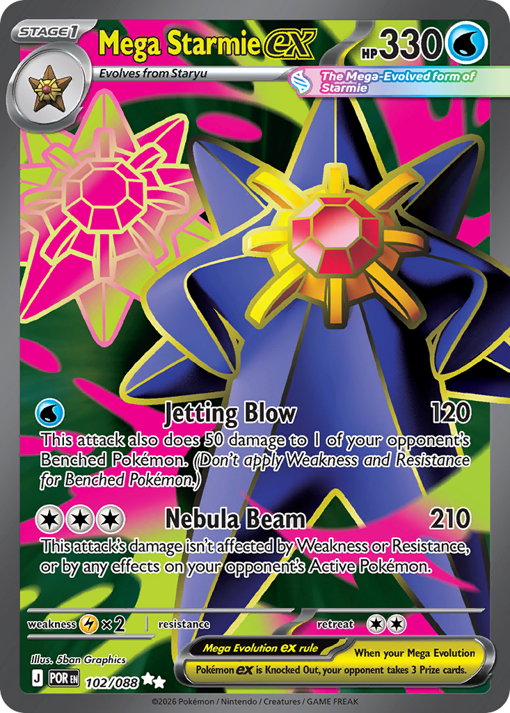 Mega Starmie ex - Perfect Order #102