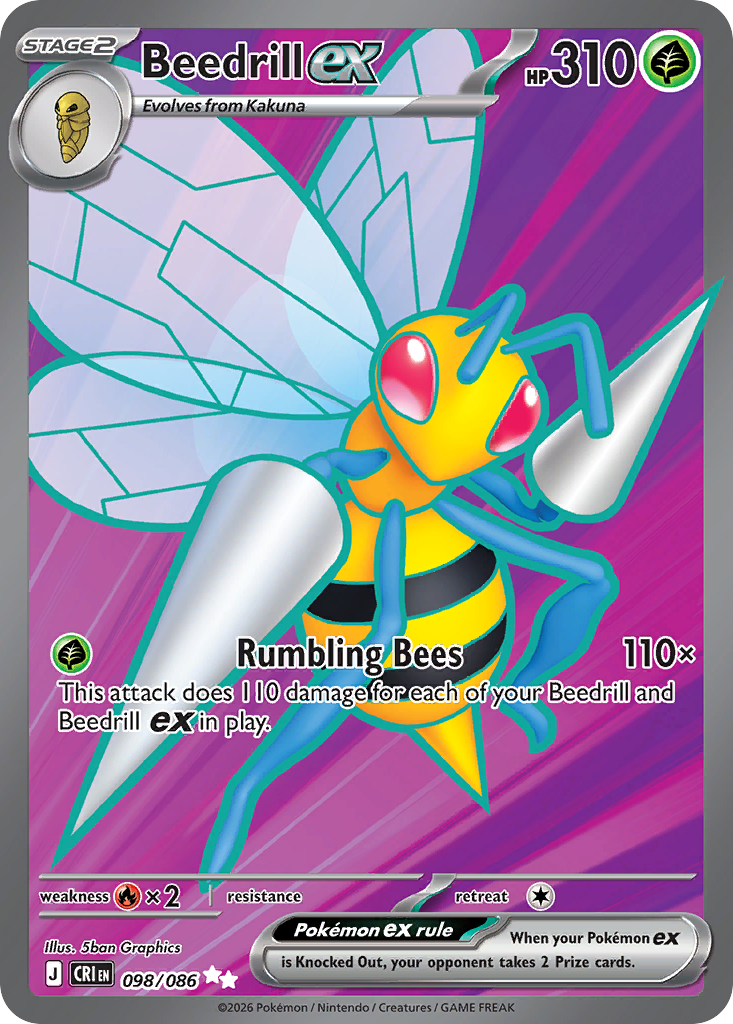 Beedrill ex - Chaos Rising #98