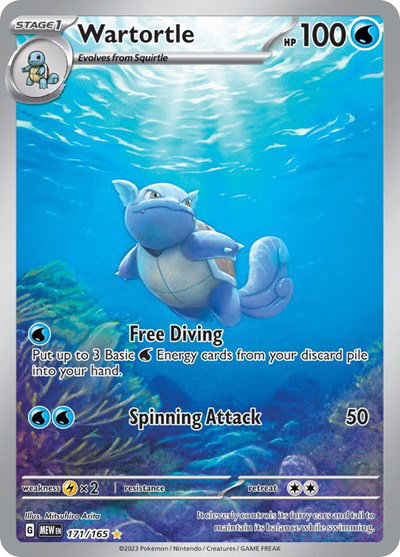 Wartortle - 171/165 - Illustration Rare - Scarlet & Violet 151