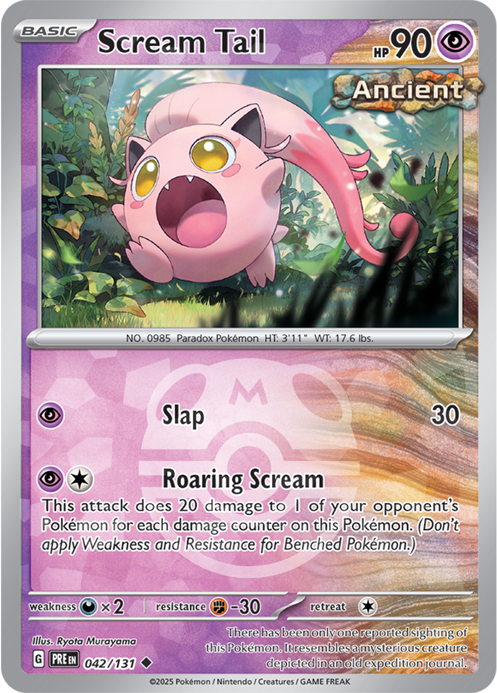 Scream Tail [Master Ball] - 042/131 - Uncommon - Prismatic Evolutions
